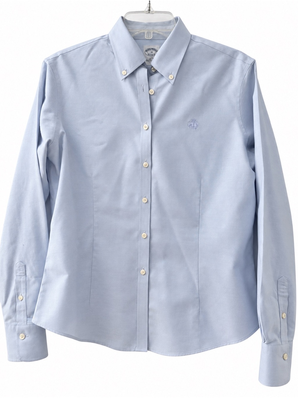 Brooks Brothers Fitted Non-Iron Supima Cotton Shirt Blue Size 10
